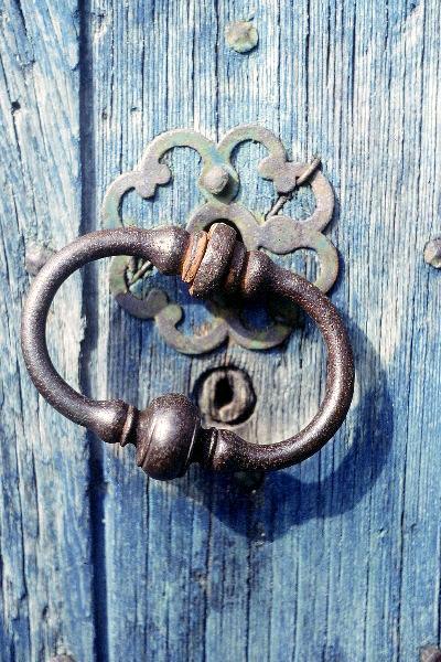 Poignée de porte en fer forgé Poignée de porte en fer forgé